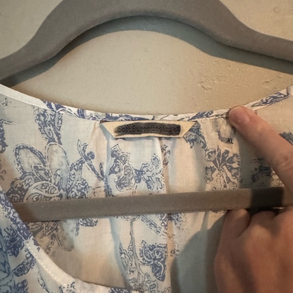 Soft Surroundings Cotton Nimes Floral Eyelet Tunic - Picture 8 of 16